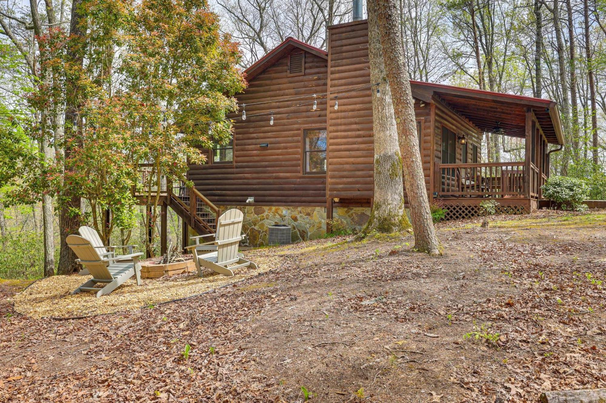 Cozy Cabin In Private Location With Hot Tub And Grill! Blue Ridge Esterno foto